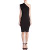 Lanvin One Shoulder Dress in Black - Lyst