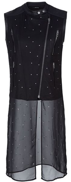  Long Multitexture Gilet 