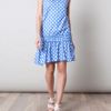 Marc Jacobs Diagonal Ginghamprint Dress in Blue - Lyst