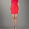 Markus Lupfer Colour Block Dress in Red - Lyst