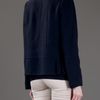 Marni Collarless Jacket in Blue - Lyst