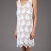 Marni Embroidered Sleeveless Dress in White - Lyst