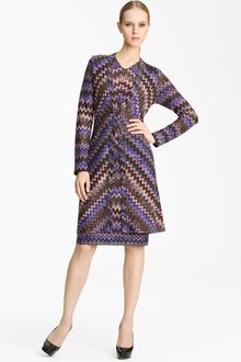 Missoni Long Zigzag Knit Cardigan - Lyst