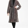 Missoni Long Belted Cardigan in Gray (purple grey) - Lyst