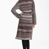 Missoni Long Belted Cardigan in Gray (purple grey) - Lyst