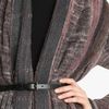 Missoni Long Belted Cardigan in Gray (purple grey) - Lyst