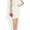 Notte By Marchesa Oneshoulder Embellished Silkcrepe Dress in Beige (white) - Lyst