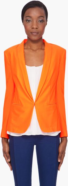 Rag & Bone Neon Orange Tuxedo Blazer in Orange - Lyst