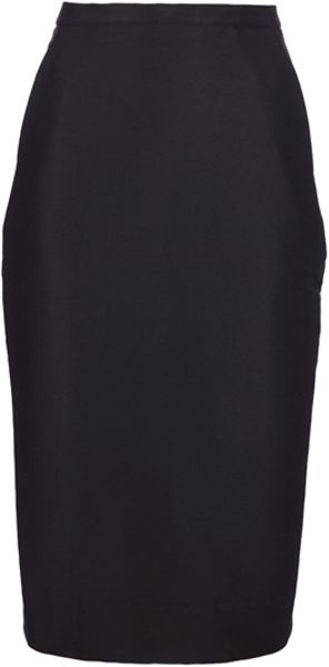 Rick Owens Pencil Skirt in Black - Lyst