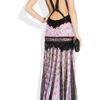 Roberto Cavalli Printed Silkchiffon and Lace Gown in Purple (violet) - Lyst