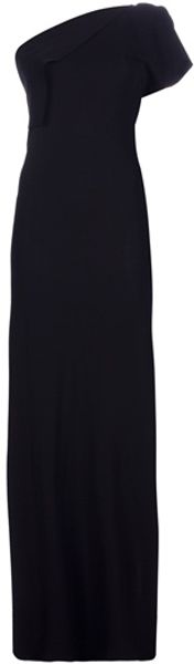 Roland Mouret Maxi Dress in Black - Lyst