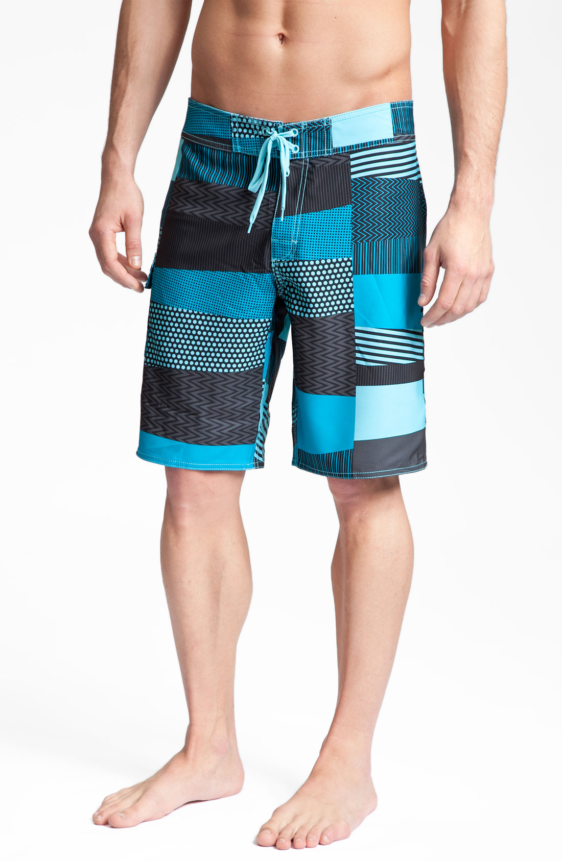 Rvca Mending 21 Swim Trunks in Blue for Men (black) Lyst