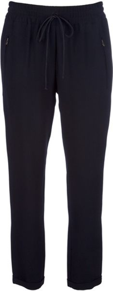 Stella Mccartney Cropped Trouser in Black - Lyst