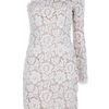 Stella Mccartney Asymmetric Lace Dress in Beige (nude) - Lyst