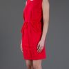 Stella Mccartney Draped Back Dress in Red - Lyst