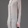 T By Alexander Wang Long Shirt in Gray (nude) - Lyst