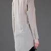 T By Alexander Wang Long Shirt in Gray (nude) - Lyst