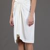 The Row Knot Front Skirt in White (ivory) - Lyst