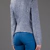 Theyskens' Theory Jezi Collarless Jacket in Blue - Lyst