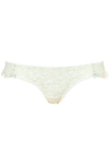 Topshop Mint Leafy Lace Thong - Lyst