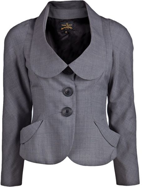 Vivienne Westwood Anglomania Scale Jacket in Gray (grey) - Lyst