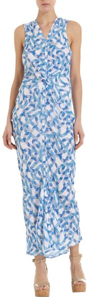 Wayne Rope Print Top in Blue (white) - Lyst