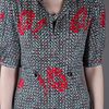 Yves Saint Laurent Print Dress in Gray (grey) - Lyst