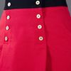Yves Saint Laurent Button Up Skirt in Red - Lyst