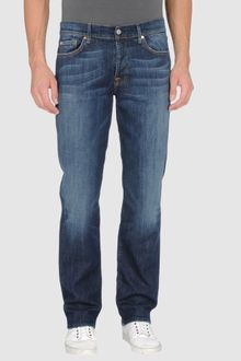 7 For All Mankind Denim Trousers - Lyst
