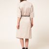 Asos Collection Asos Midi Belted Coat in Beige (grey) - Lyst