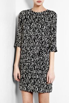 By Malene Birger Dalise Midnight and Cream Printed Tunic Dress - Lyst