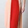 Chloé Pleated Silk Chiffon Skirt in Beige (nude) - Lyst
