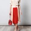 Chloé Pleated Silk Chiffon Skirt in Beige (nude) - Lyst