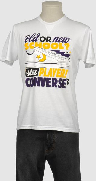 Converse Converse Short Sleeve Tshirts - Lyst