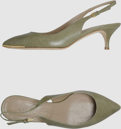 Di Foffo Slingbacks in Green (khaki) - Lyst