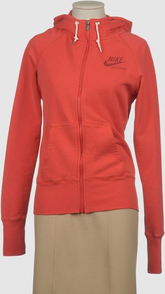 Nike Hooded Sweatshirt in Orange (blue) - Lyst