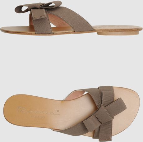Riviera Clog Sandals in Brown (khaki) - Lyst