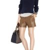 See By Chloé Leather Shorts in Brown - Lyst