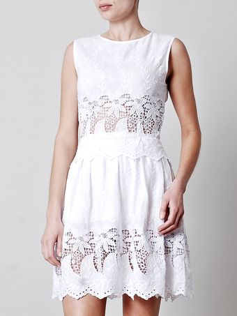  Lace Embroidered Minidress 