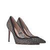 Valentino Net Pumps with Black Leather Embroidery and Swarovski Crystals in Black - Lyst