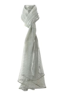 Amet & Ladoue Shimmer Lattice Weave with Lurex Stripe Scarf - Lyst