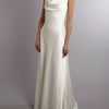 Anoushka G Grace Low Back Dress in Gray (ivory) - Lyst