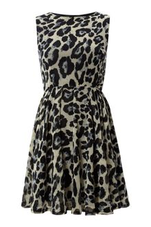 Ax Paris Animal Print Skater Dress - Lyst