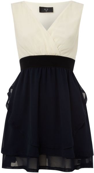 Ax Paris Vfront 2 in 1 Dress - Lyst