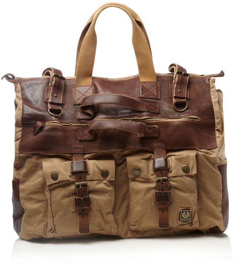 Belstaff Canvas Travel Bag in Beige for Men (sand) - Lyst