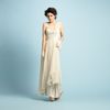 Biba Chloe One Shoulder Beaded Maxi Bridal Gown in Beige (sand) - Lyst
