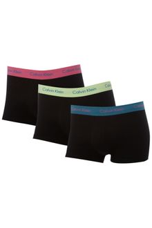 Calvin Klein 3 Pack Low Rise Underwear Trunks - Lyst
