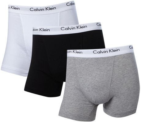 Calvin Klein 3 Pack Stretch Boxer Trunk in Multicolor for Men (multi-coloured) - Lyst
