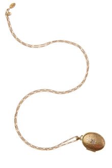 Cath Kidston Cath Kidson Oval Engraved Locket - Lyst