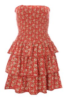 Denim And Supply Ralph Lauren Tiered Floral Short Dress - Lyst